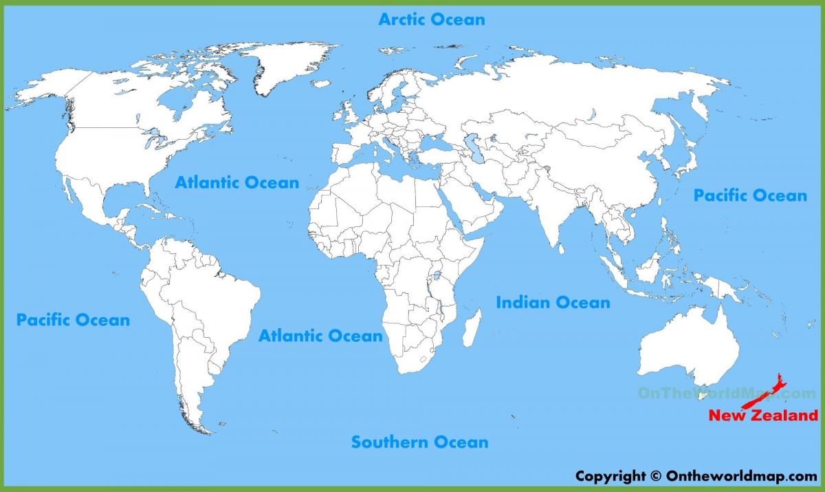 noua zeelandă localizare pe harta lumii