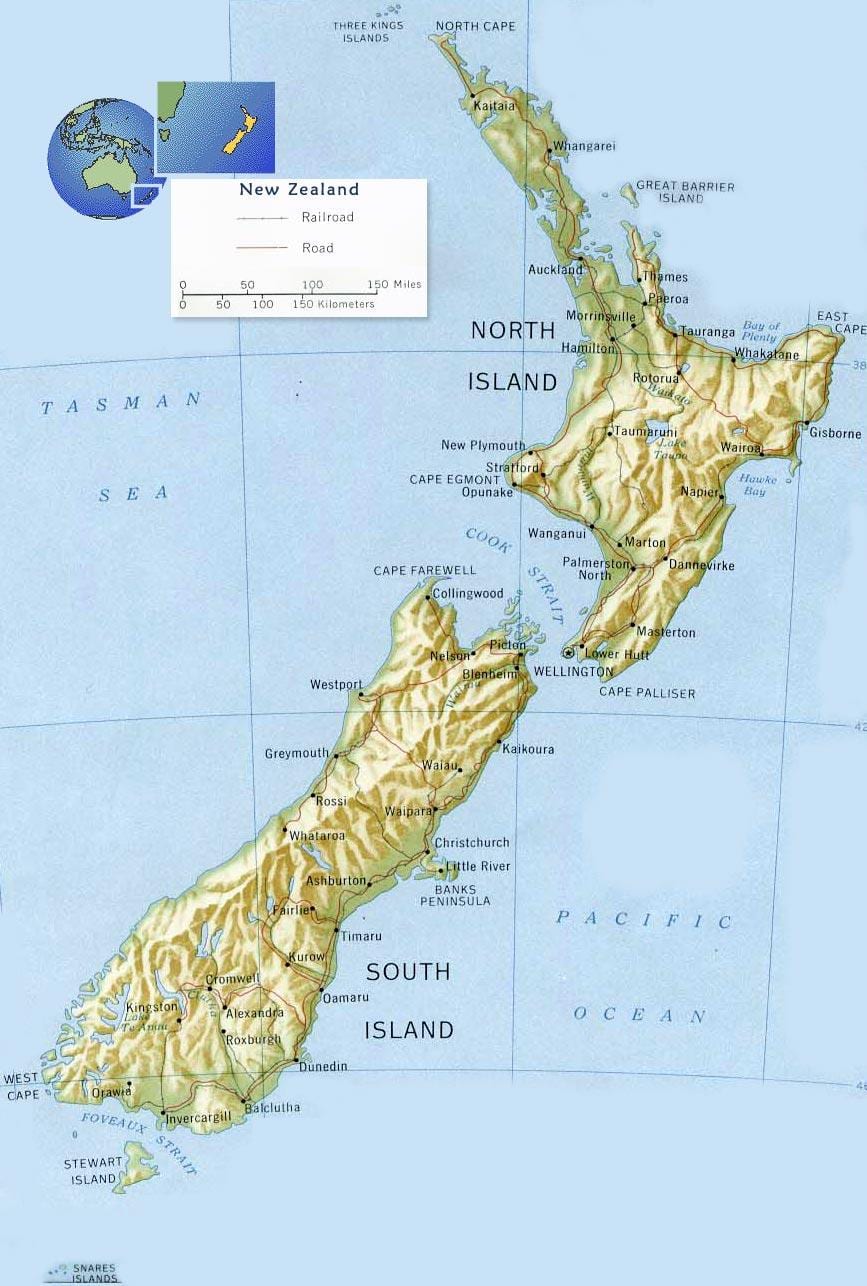 wellington noua zeelandă pe harta