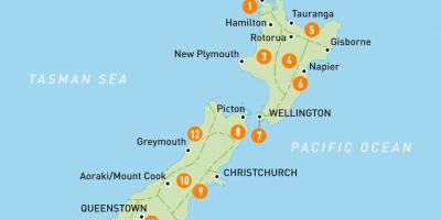 Auckland, în noua zeelandă hartă