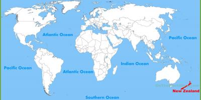 Noua zeelandă localizare pe harta lumii