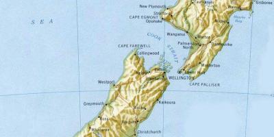 Wellington noua zeelandă pe harta
